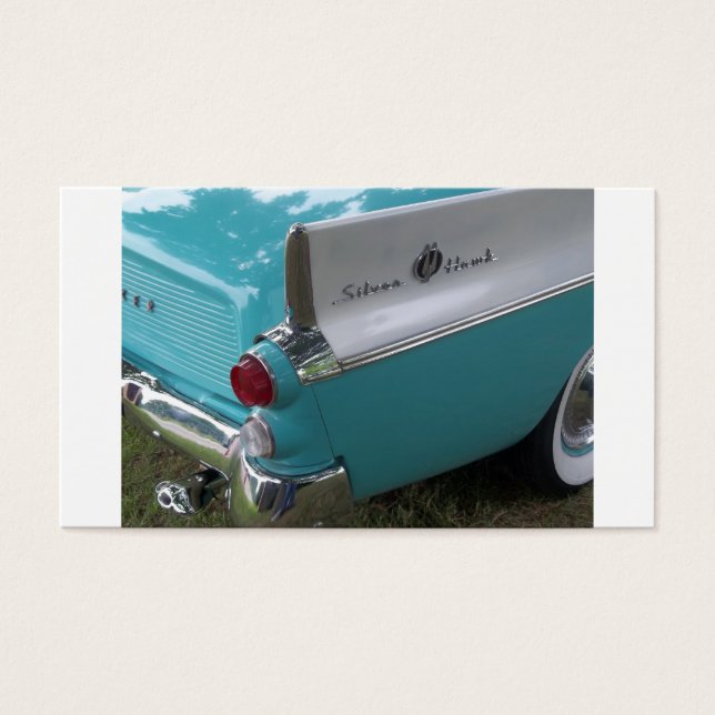 silver hawk aqua blue and white tail fin (Front)
