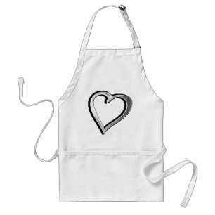 Silver Heart Standard Apron