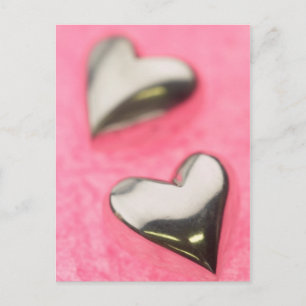 Silver Hearts Postcard