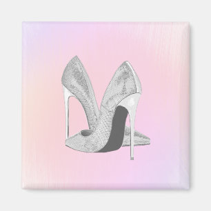 Silver Heels Pastels Magnet