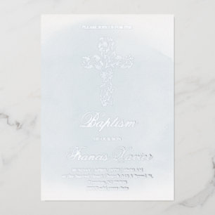 silver Holy cross Baptism