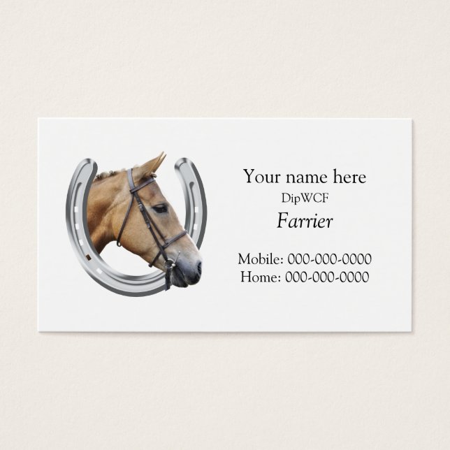 Silver horseshoe with a horse's head inside (Front)