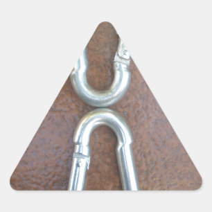 Silver infinity triangle sticker