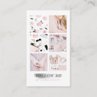 Silver Instagram Feed Photo Collage Follow Me