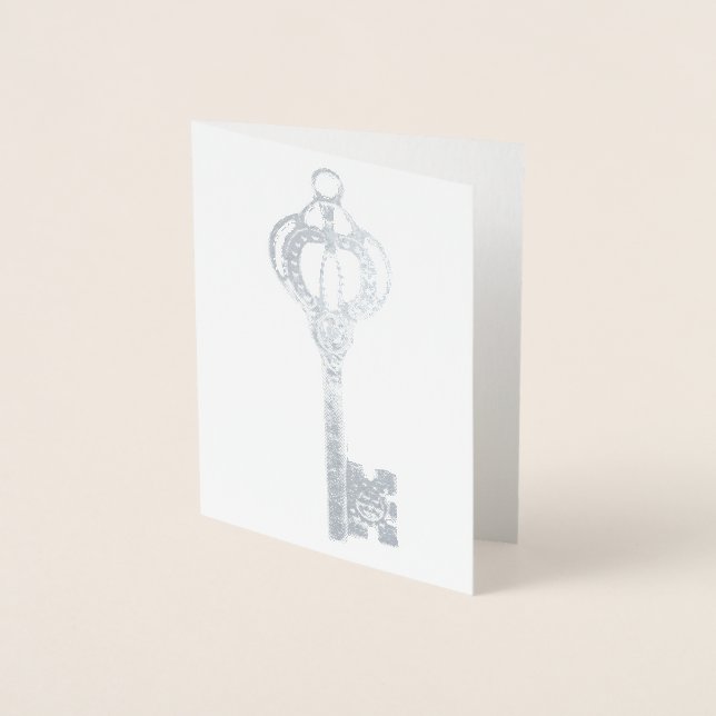 Silver key foil card (Front)