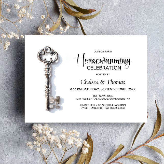 Silver Key Housewarming Party Invitation (Creator Uploaded)