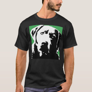Silver Lab Black And White T-Shirt