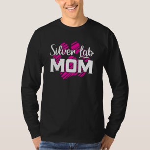 Silver Lab Mama Fur Mum Dog T-Shirt