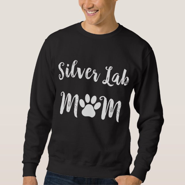 Silver Lab Mum Dog Lover Sweatshirt (Front)
