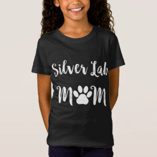 Silver Lab Mum Dog Lover T-Shirt