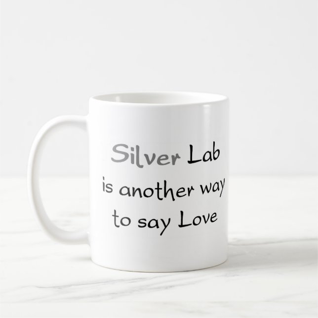 silver lab way coffee mug (Left)