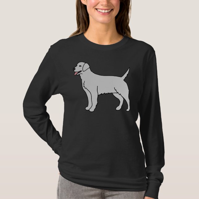 Silver Labrador Dog T-Shirt (Front)