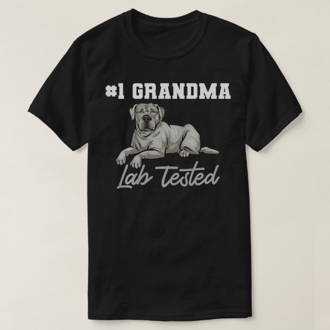 Silver Labrador Retriever Grandma Silver Lab Teste T-Shirt (Design Front)
