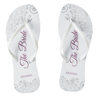 Silver Lace Cassis Purple The Bride White Wedding