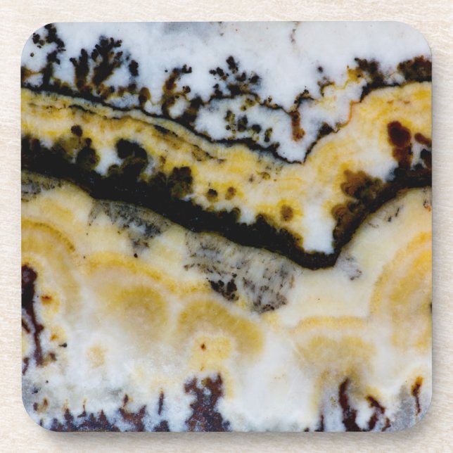 Silver Lace Onyx Coaster (Front)