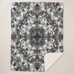 Silver Lace Sherpa Blanket