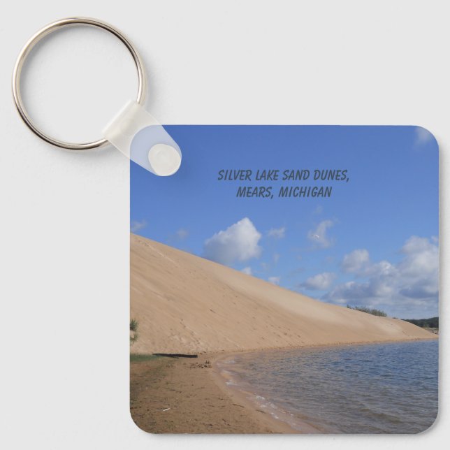 Silver Lake Sand Dunes, Mears, Michigan Key Ring (Front)