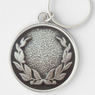 Silver Laurel Key Ring