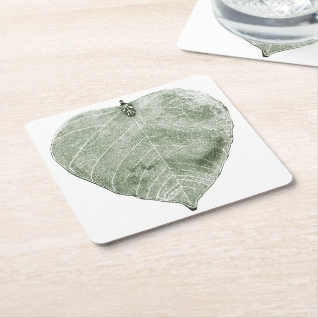Silver Leaf - Coaster (Angled)