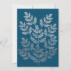 Silver Leaf Sprig Flat card