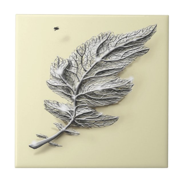 Silver Leaf Tile (Front)