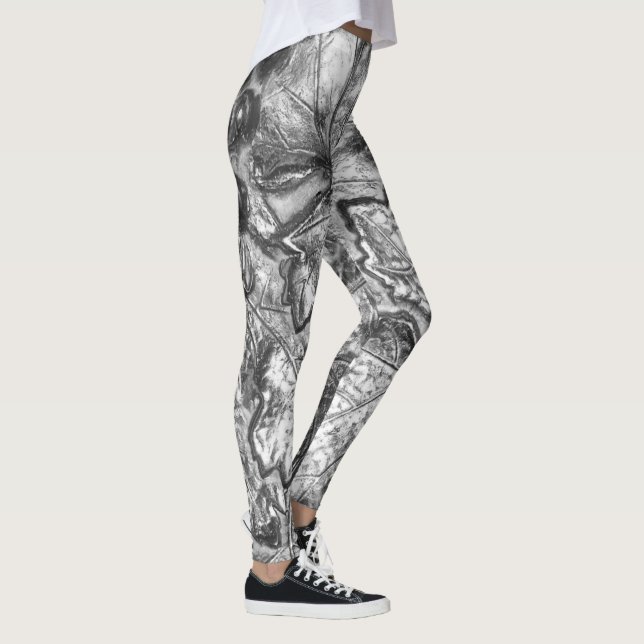 SILVER LEAVES LEGGINGS (Right)