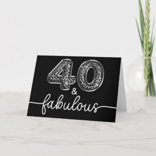 Silver Leopard 40 and Fabulous Black Card