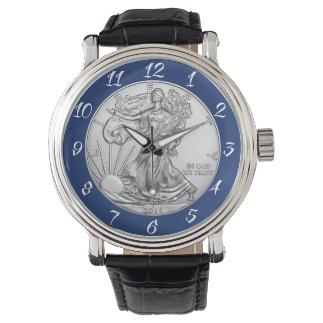 SILVER LIBERTY COIN WATCH (Front)