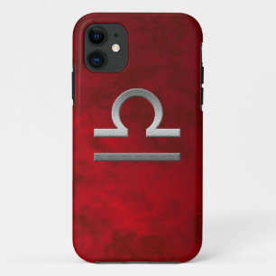 silver libra - red Case-Mate iPhone case