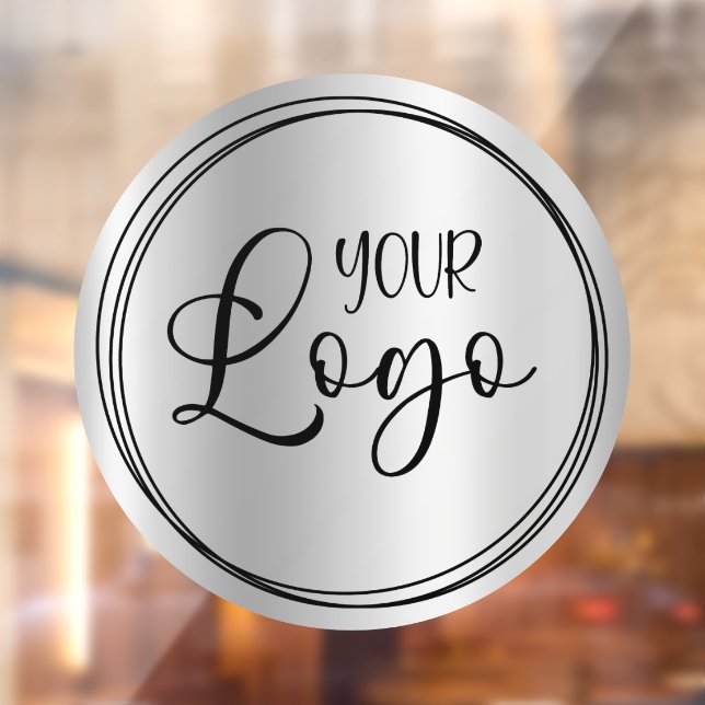 Silver Light Grey Gradient Circle Business Logo (Sheet 2)