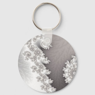 Silver Lines Keychain
