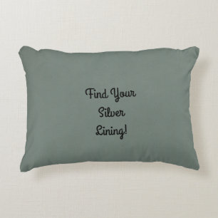 Silver Lining Embellished Decorative Cushion