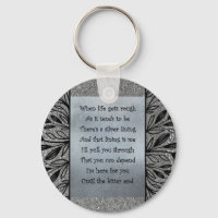 Silver Lining keyring