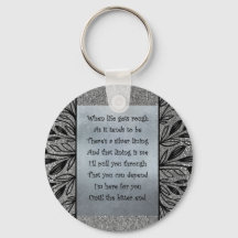Silver Lining keyring