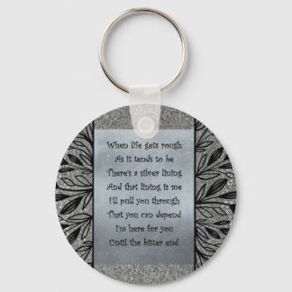 Silver Lining keyring