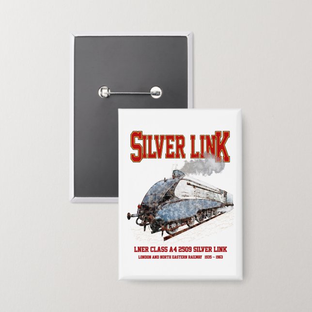 Silver Link - LNER Class A4 2509 Steam Train Loco (Front/Back)