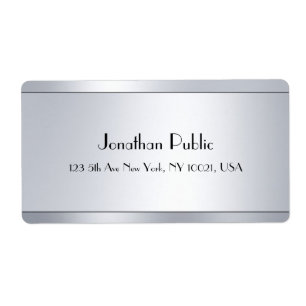 Silver Look Elegant Script Glamor Modern Template