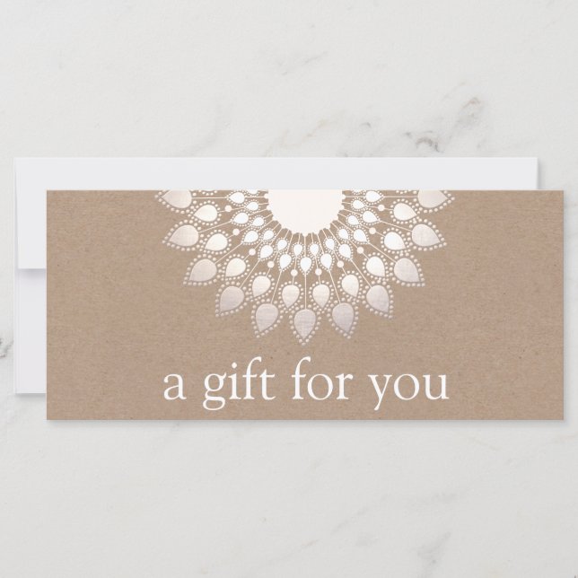 Silver Lotus Mandala Yoga and Meditation (Front)