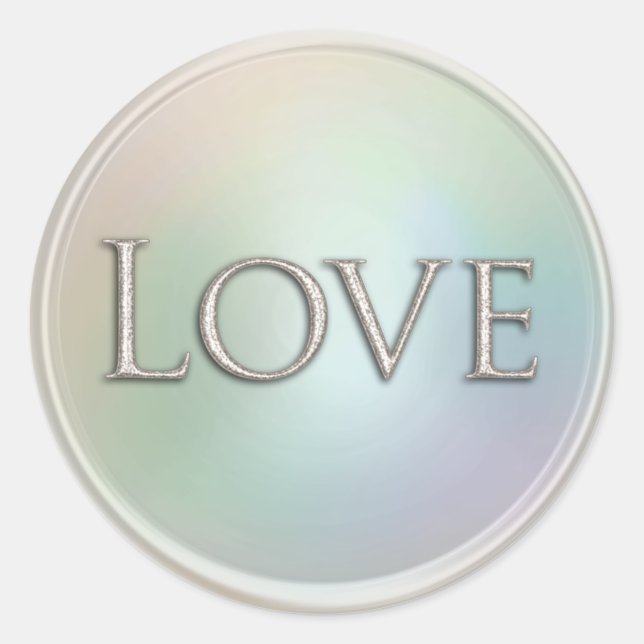 Silver Love Envelope Seal (Front)