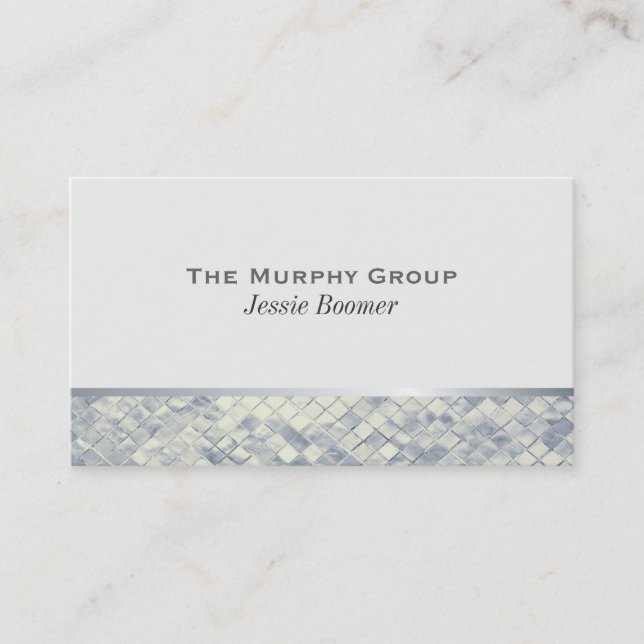 Silver Lustre Business Card (Front)