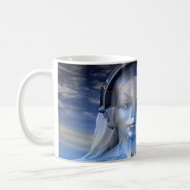 Silver Machine Coffee Mug (Left)