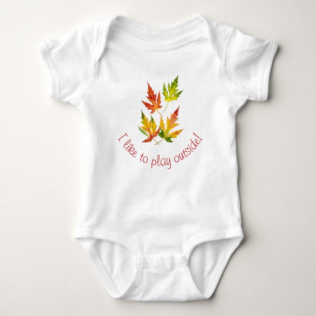 Silver Maple on a Baby Bodysuit (Front)