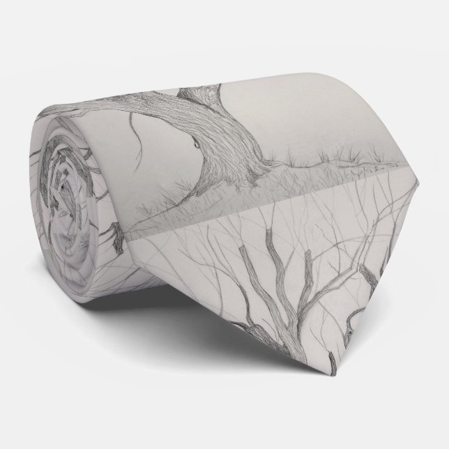 Silver Maple Tie (Rolled)