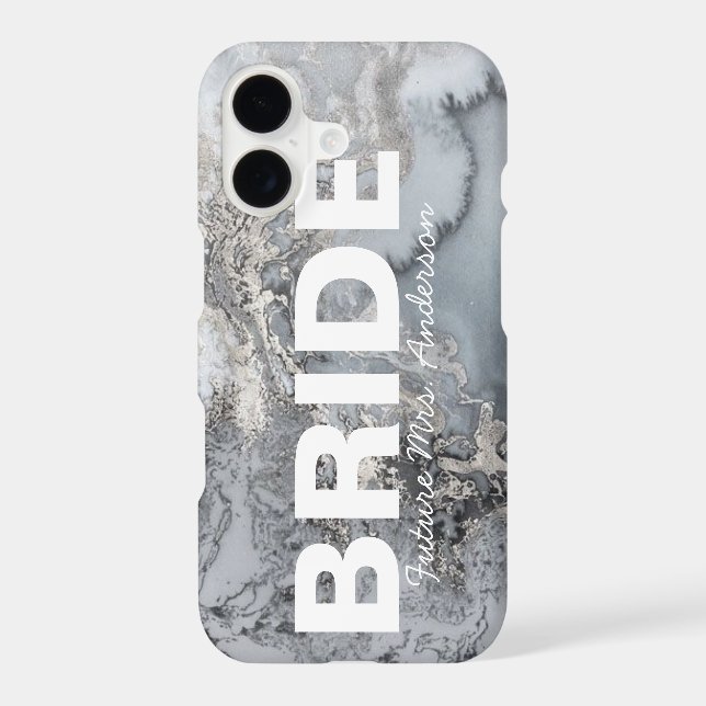 Silver Marble Bride design (Back)