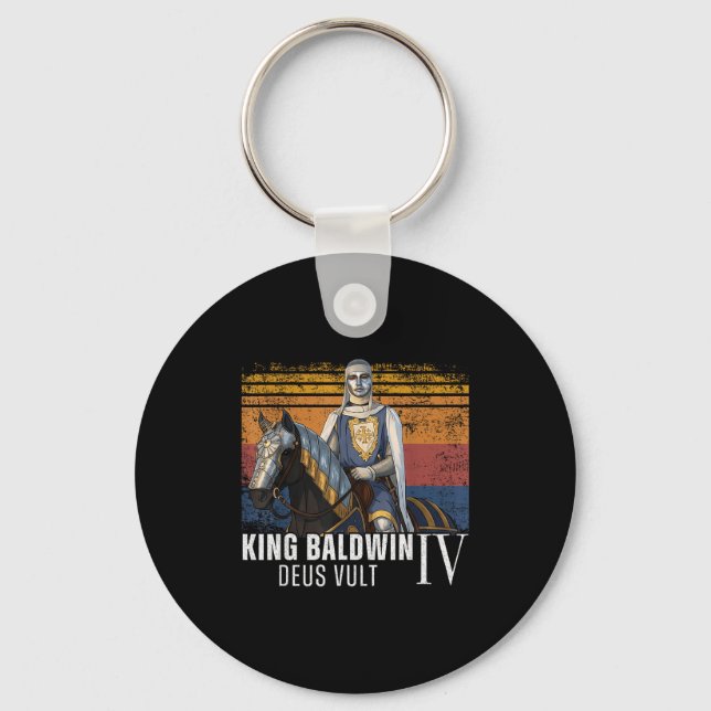 Silver Mask King Baldwin Iv Golden Mask Medieval A Key Ring (Front)