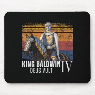 Silver Mask King Baldwin Iv Golden Mask Medieval A Mouse Pad