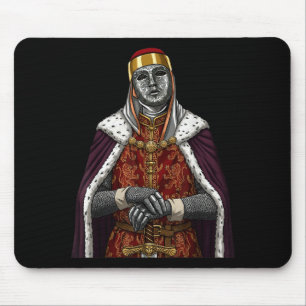 Silver Mask King Baldwin Iv Golden Mask Medieval A Mouse Pad