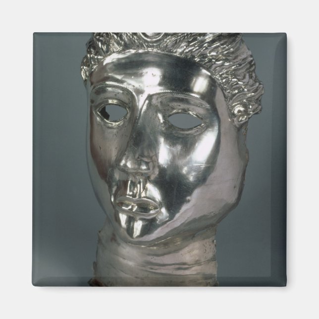Silver mask, Roman, 1st half of 3rd century AD (si Magnet (Front)