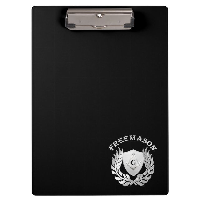 Silver masonry symbol clipboard (Front)