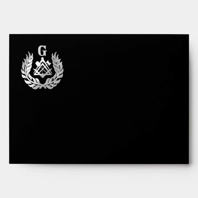 Silver masonry symbol envelope (Front)